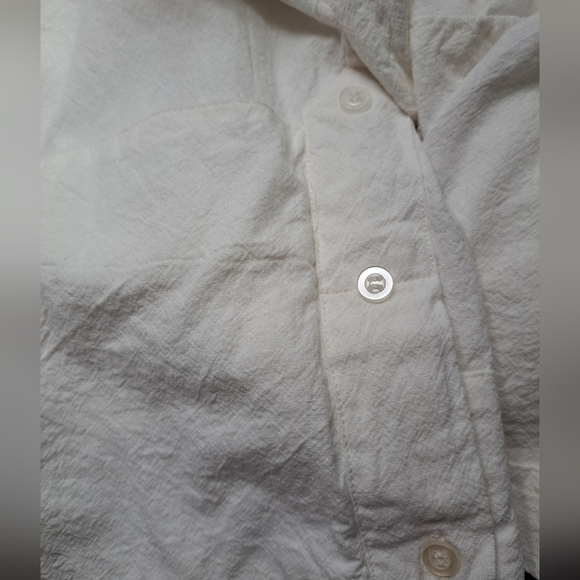 Guayaberas Finas Villanueva Men's Off White Button Down Shirt - Picture 7 of 9